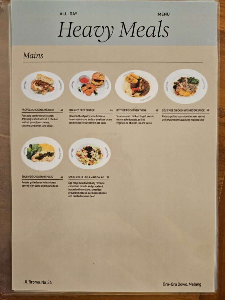 menu western SSSpoon Well